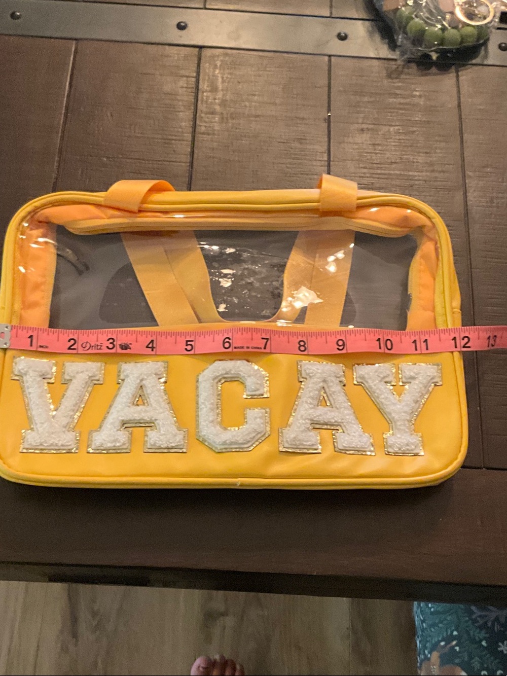 Yellow Clear VACAY Travel Tote - Picture 3 of 5